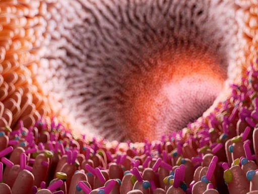 Micro villi in the small intestine Micro villi in the small intestine